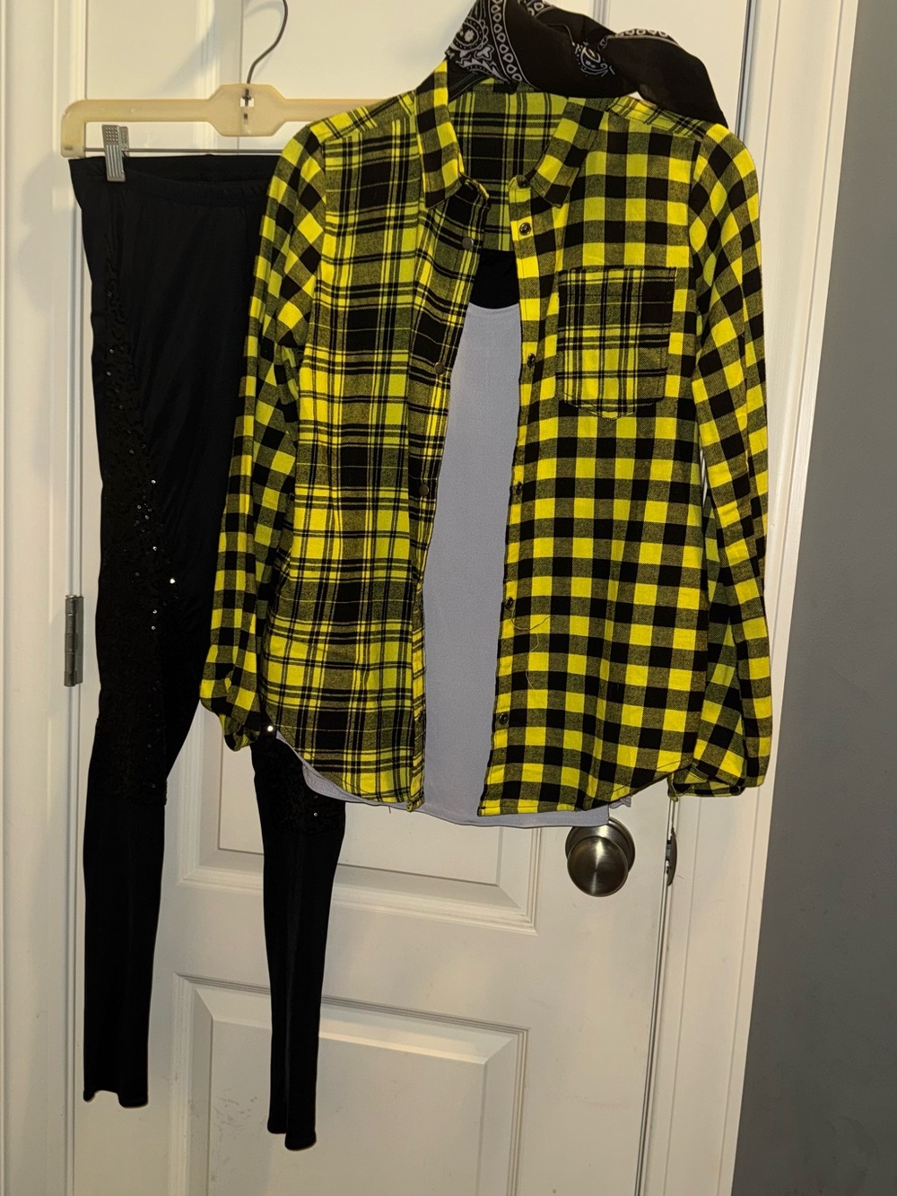 Weissman Yellow and Black Plaid Kids Matching Set